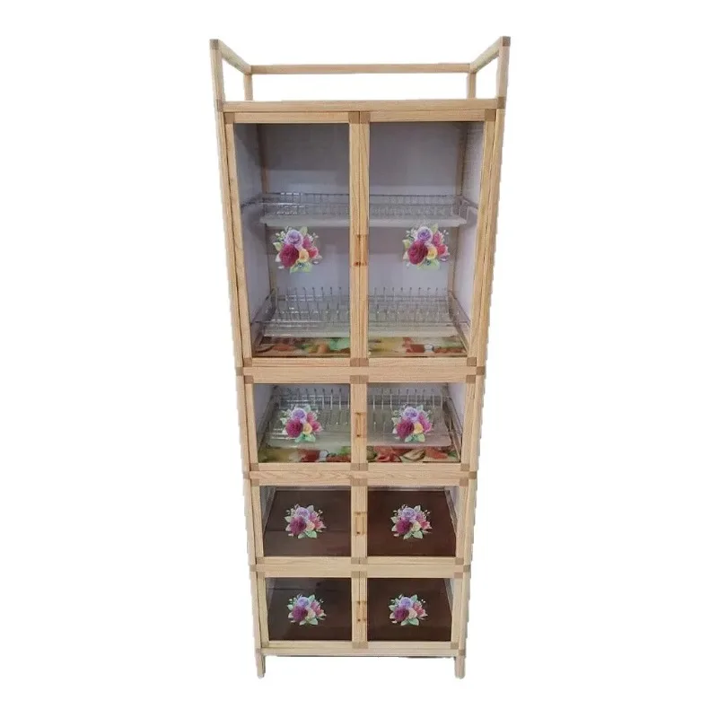 

Foshan Factory Aluminum Alloy Cupboard Drain Kitchen Locker Storage Side Cabinet Locker Cabinet Tea