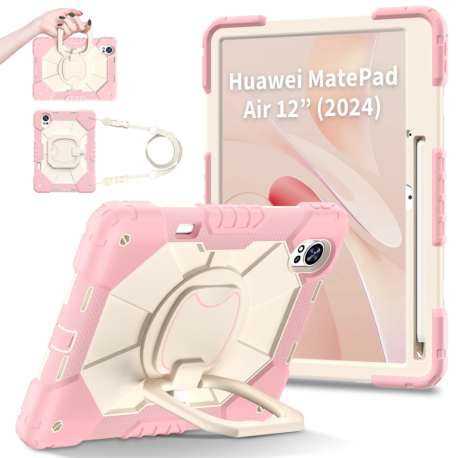 Rotating Stand Armor Case Universal For Huawei MatePad 12 X Air 2025 2024 12.0
