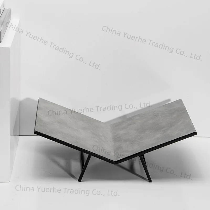 

Modern minimalist soft decoration designer home decoration metal leather bookshelf ornament living room study desktop storage