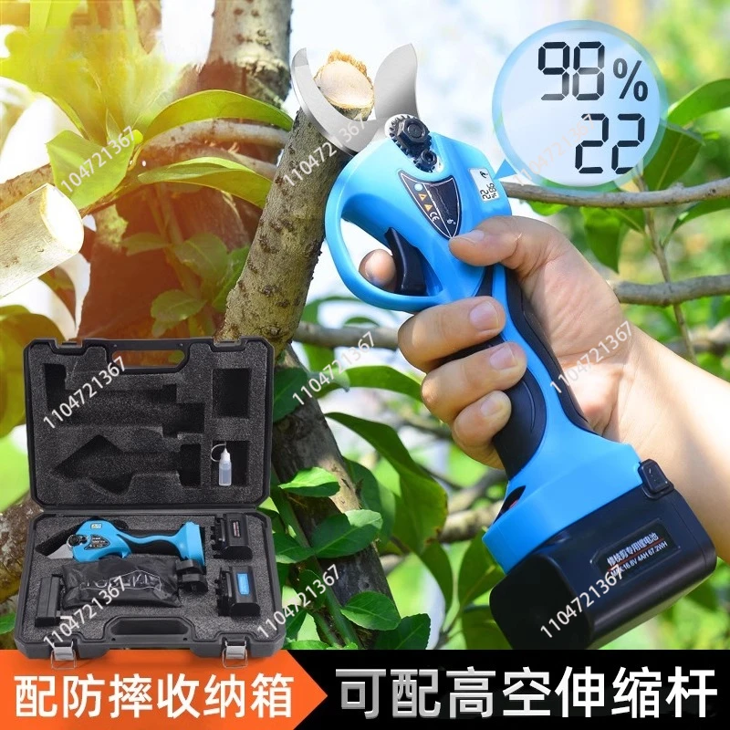 

Fruit tree electric pruning shears rechargeable garden lithium pruning shears 4 cm electric pruning shears