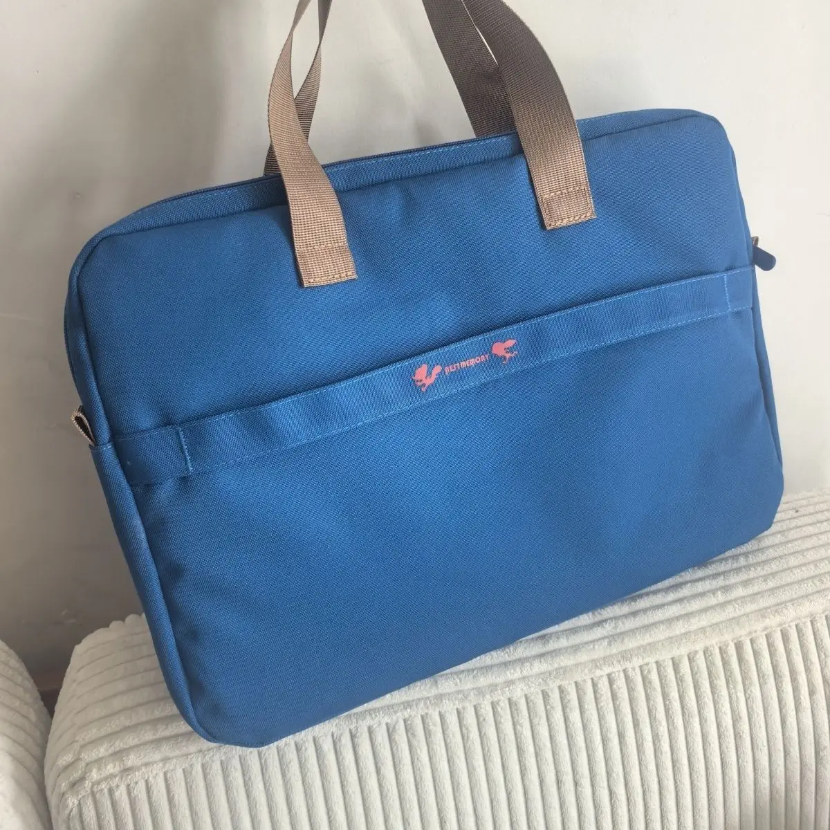 Ins Creative Unique Cartoon Color Block Laptop Bag Tablet MacBook Air Pro 13 14 Inch Case Portable Shockproof Casual Briefcase