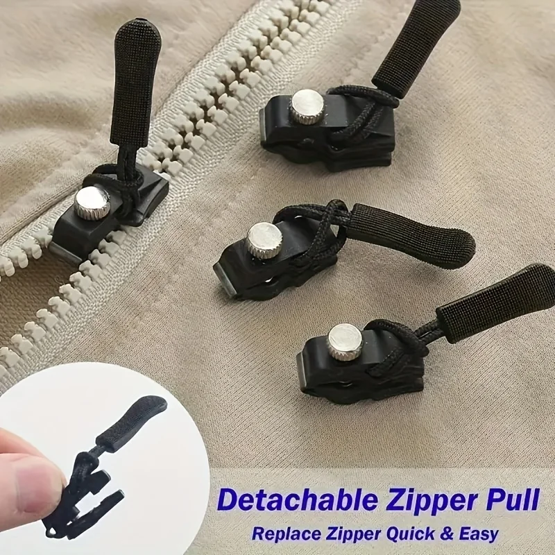 Quick Detachable Zipper Repair Kit,  suitable for various sizes of zippers on clothing, luggage, backpacks, and other equipment