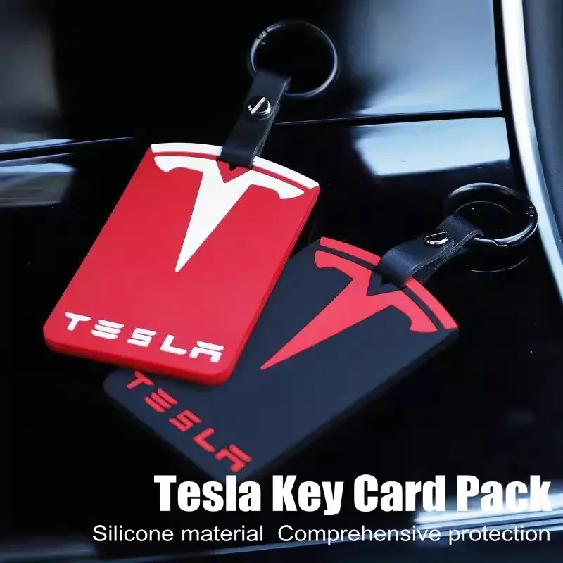 Suitable for Tesla Model Y Card Keycase Model 3 Keycase Model S Silicone Card Keycase Full Protection