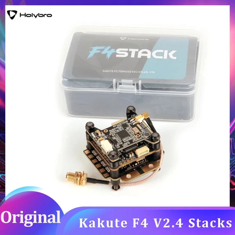 

HolyBro Kakute F4 V2.4 Stacks MPU6000 F4 Flight Controller Tekko32 F4 50A / 65A 4in1 ESC Atlatl HV V2 VTX for FPV Drones