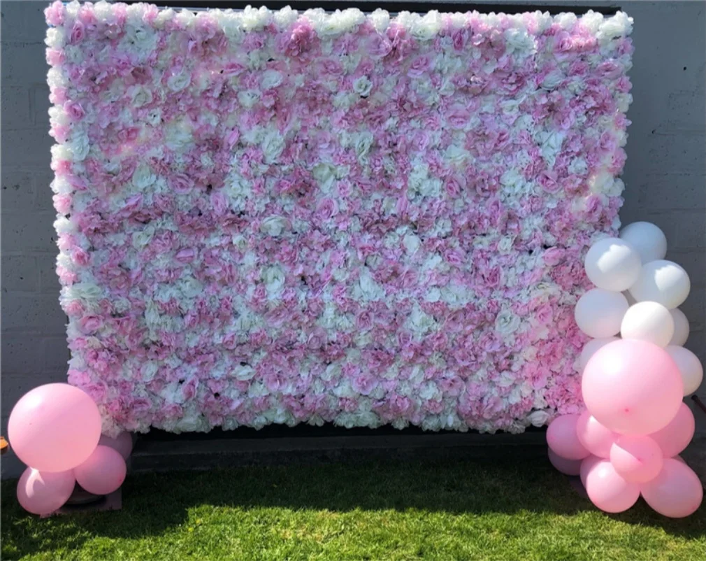 Silk Backdrop Artificial Flower Wall Panel Wedding Decoration Birthday Party Home Decor Backdrops Christmas Decoration 2024