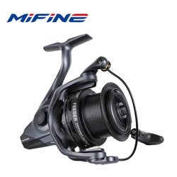 MIFINE FEEDER CONFIDENT Fishing Reel 4500 5500 10KG Max Drag Coil Professional 6+1BB Worm Shaft System Spinning Feeder Reel