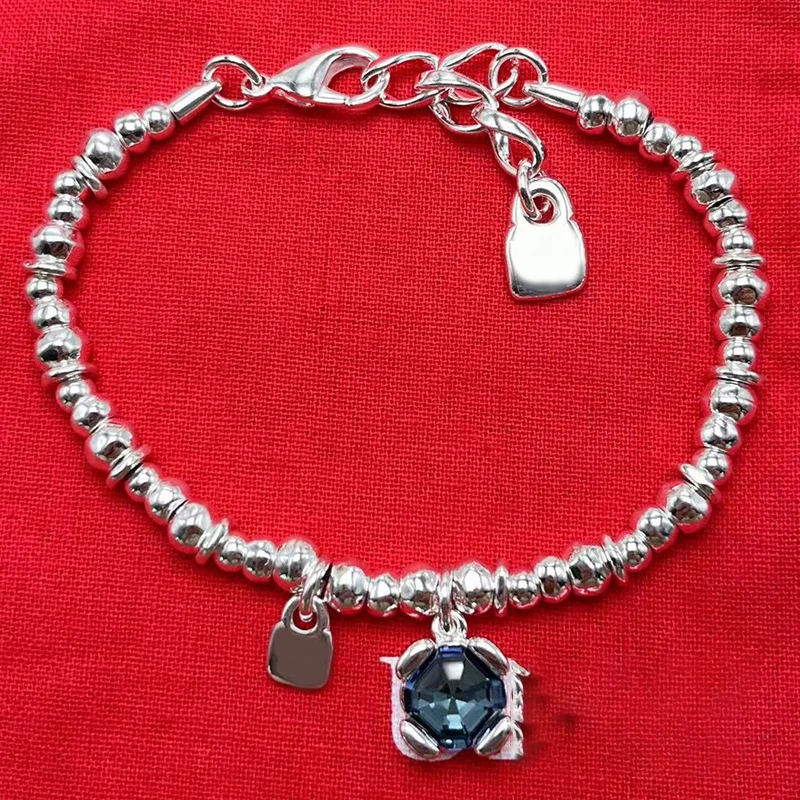 

High-quality UNO retro stainless steel electroplated new niche semi-precious stone women's bracelet