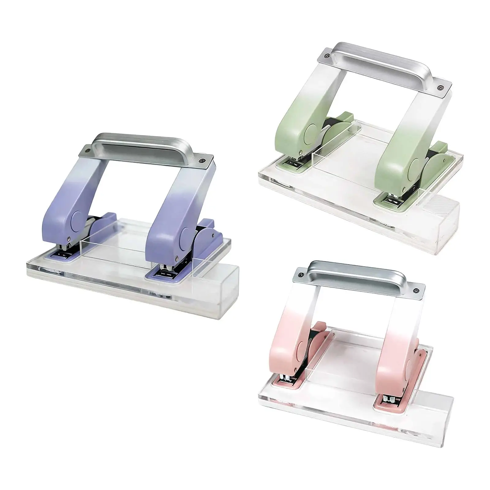 Heavy Duty Double Row Stapler,Effortless High Capacity Manual Office Stapler Fits 24/6 Portable for Commercial Booklets Students