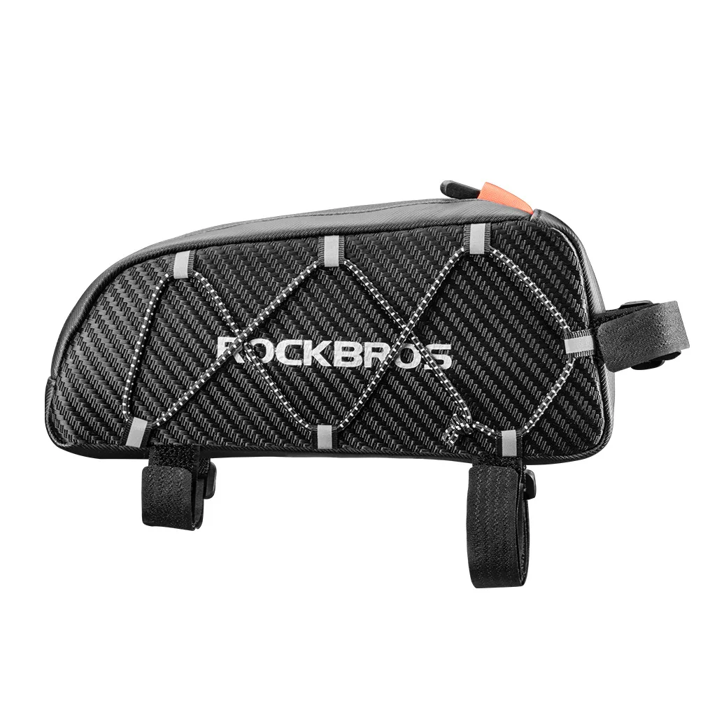 ROCKBROS Bike Bag Waterproof Reflective Front Top Frame Tube Bag Ultralight Bicycle Bag Cycling Bag Touring Riding Gear