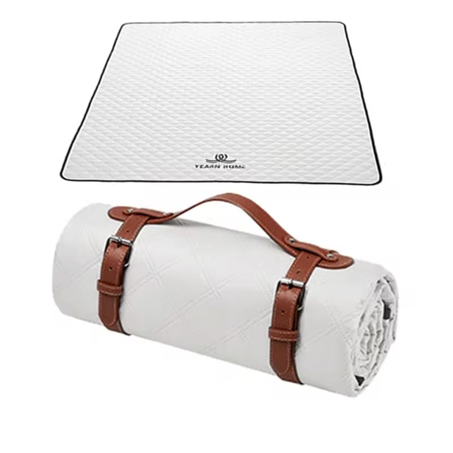 

New Portable Large Picnic Mat Outdoor Blanket Waterproof Foldable Handy Mat Tote Camping Travel Grass Machine Washable 80'x80''