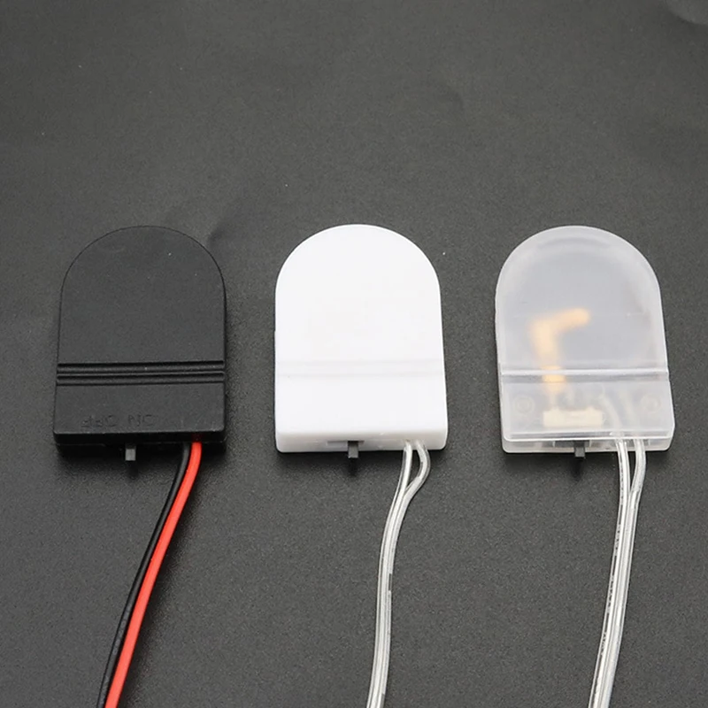 

5PCS Single Slot CR2032 CR 2032 Button Coin Cell Battery Holder Case Cover With ON-OFF Switch leads Wire 3V Battery Box