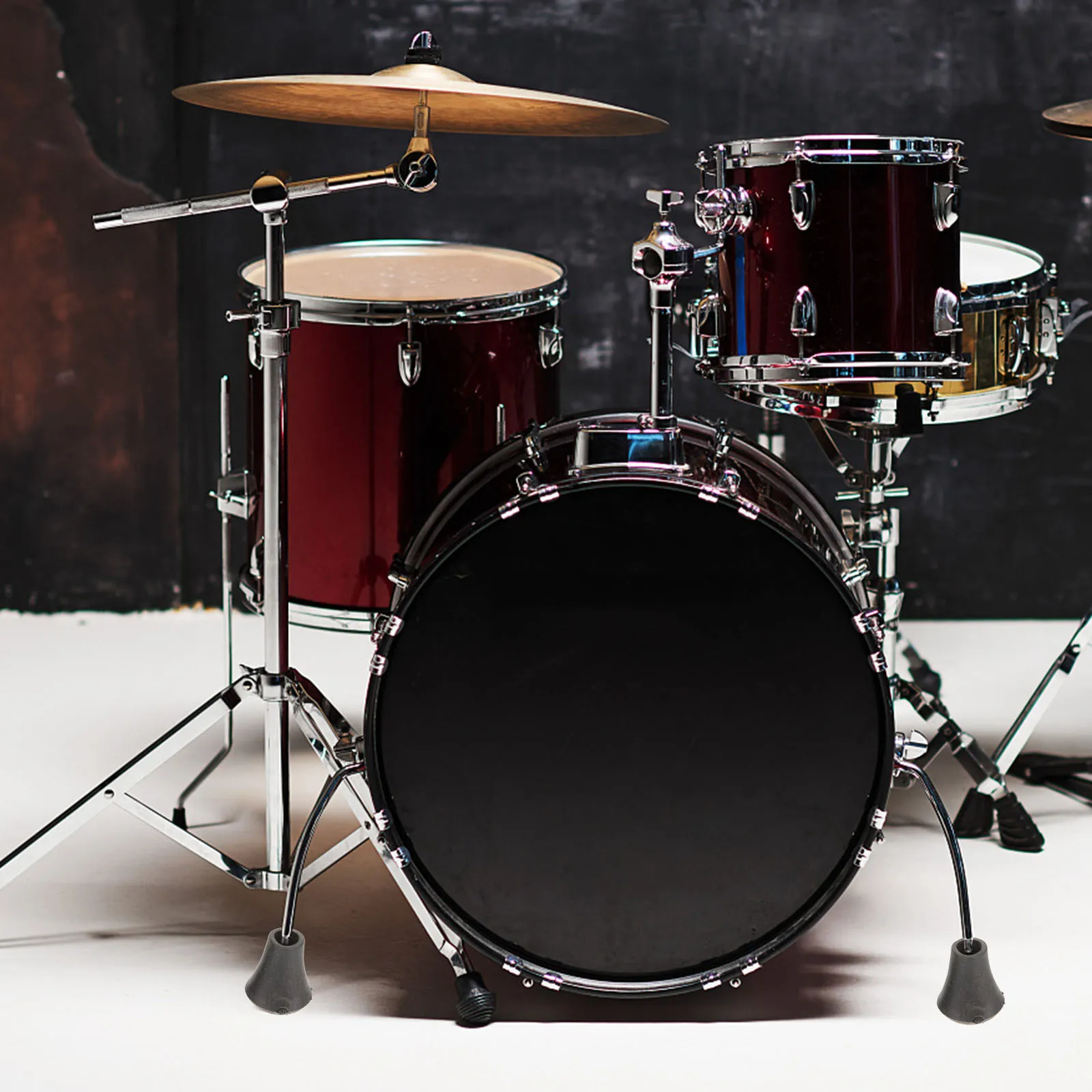 

20Pcs Drum Set Rubber Foot Pads Durable Non-Slip Sleeves Replacement Covers for Drum Kit Stand Accessories Rubber Sleeves