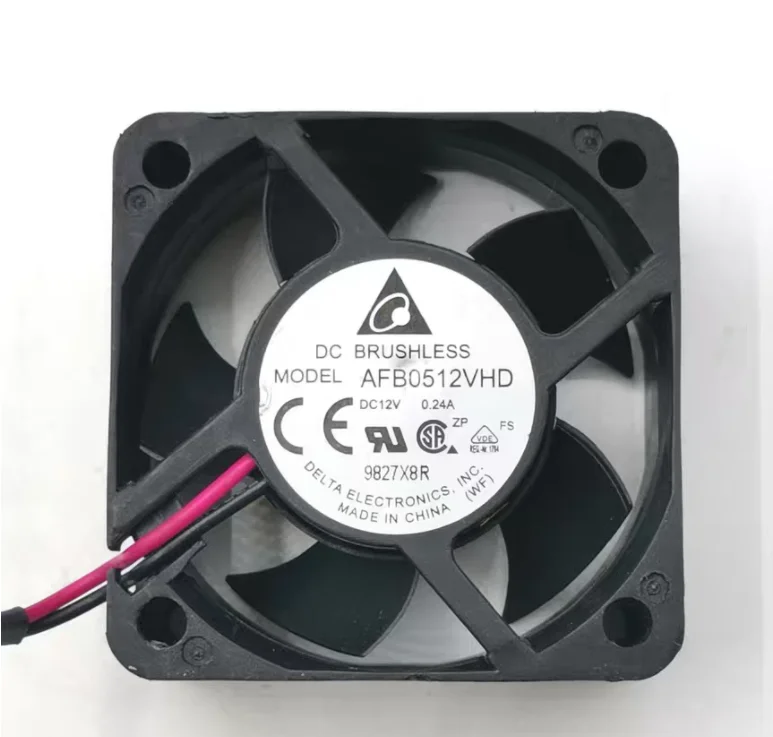 

Delta Electronics AFB0512VHD DC 12 В 0,24 А 50x50x20 мм 2-проводной охлаждающий вентилятор