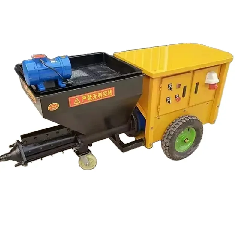 Small concrete pump Portable concrete mixer Wall cement sprayer