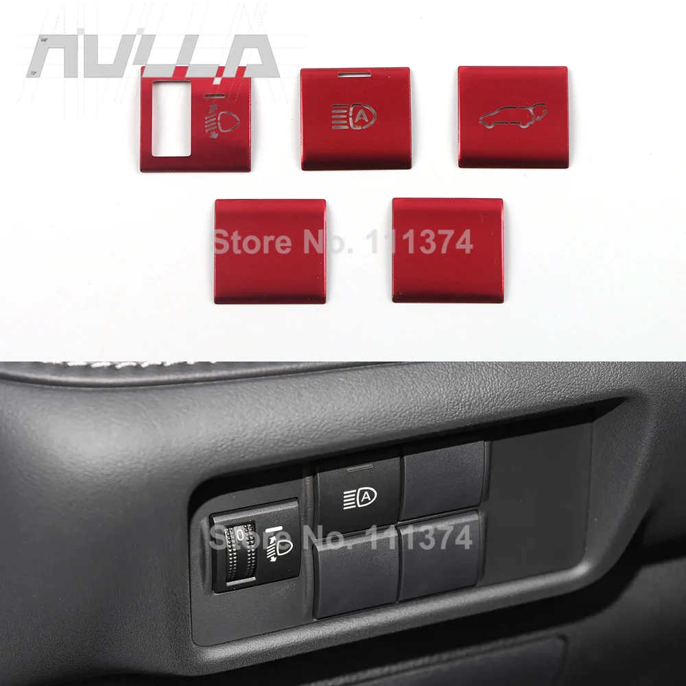 For Toyota Highlander XU70 Kluger 2021-2026 Headlight Head Light Switch Button Cover Trim Accessories