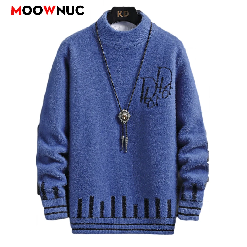 Fashion Sweater For Men Pullovers Men's Clothing Men's Sweat-shirt Knit Autumn Casual Hombre Warm Solid Spring Male Streetwear