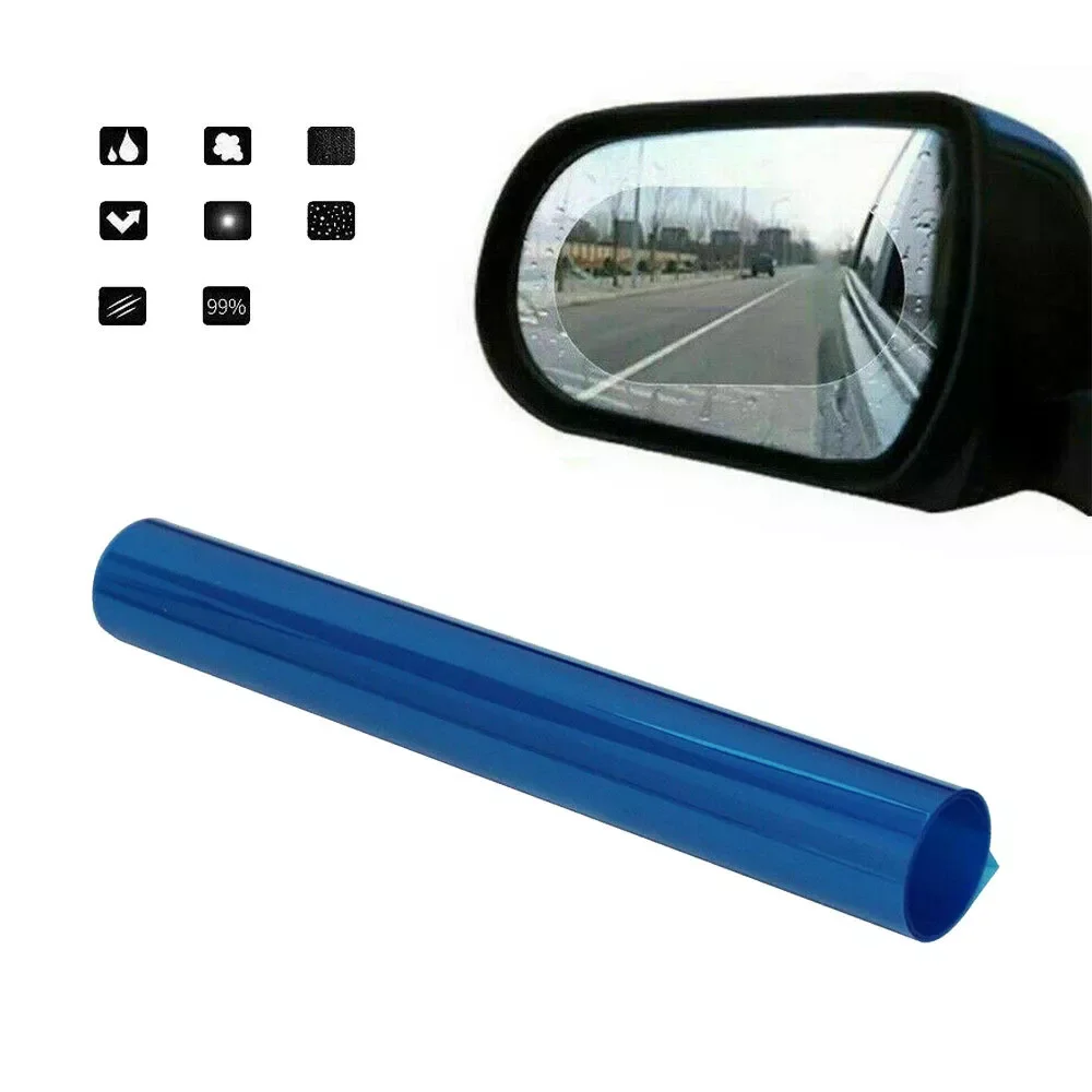 30cmx100cm DIY Size Rain-proof Film Car Rearview Mirror Anti Fog Sticker Bathroom Mirrors Waterproof Clear Vision Film Universal