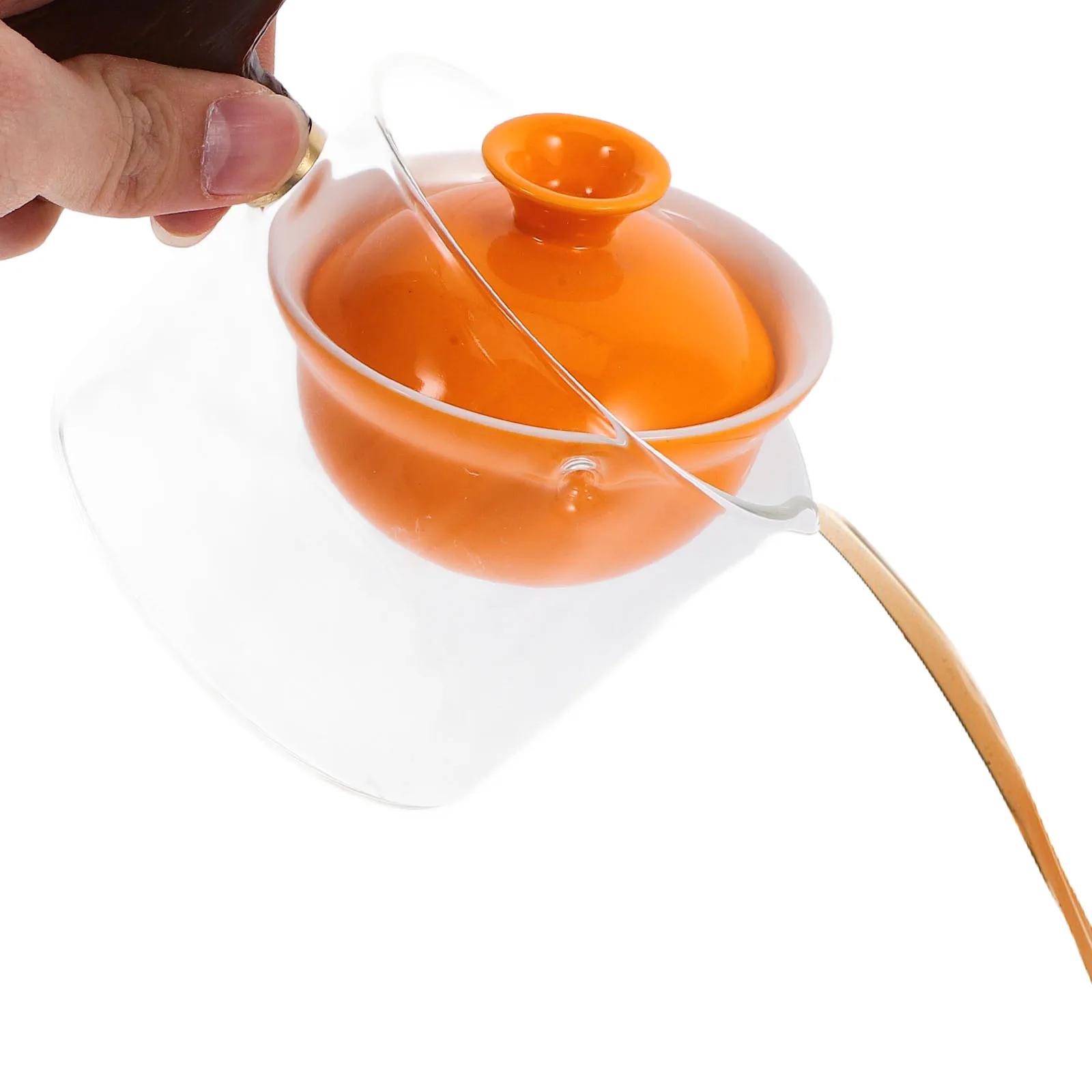 

Ceramic Side Handle Teapot 360 Degree Filter Kettle Heating Infuser Vintage Tea Pot Easy Clean Anti Scald Household Pots