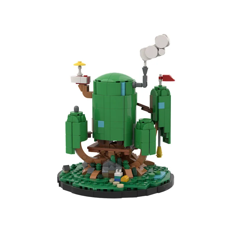 

723PCS Adventure Time Cartoon The Treehouse Micro World Model Detailed Moc Diy Education Model Building Block Birthday Toy Gift