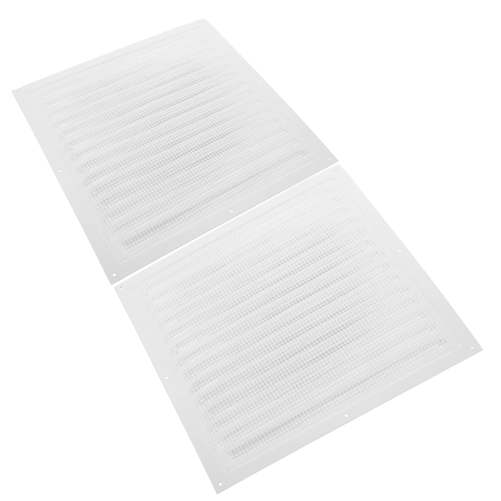 2 Pcs 300x300mm Ventilation Outlet Aluminum Alloy Wall Exhaust Grille Cover Air Conditioner Duct Louvered Design Easy