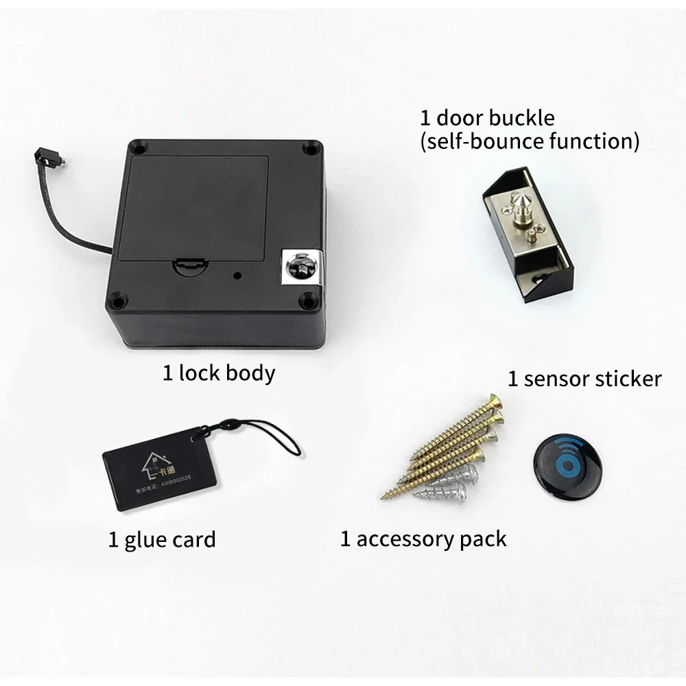 RFID Electronic Lock Cabinet, Hidden DIY Lock, armário de madeira Locker, gaveta, armário Box, fechadura magnética