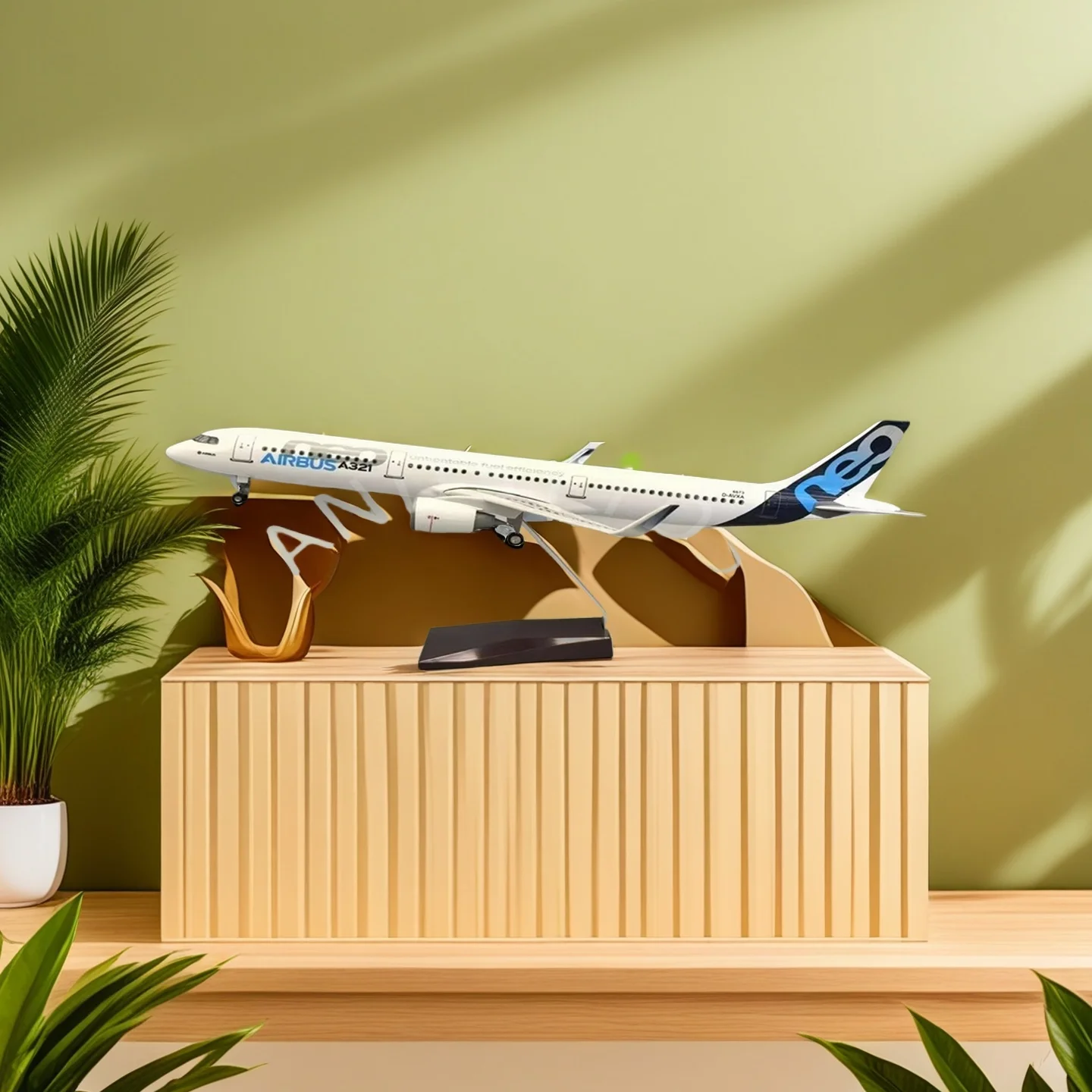 

Airbus A321 NE0 Scale Airlines Planes 321NE0 For 1:100 44CM Die-Cast Resin Aircraft Display Airplane Lightweight Decoration