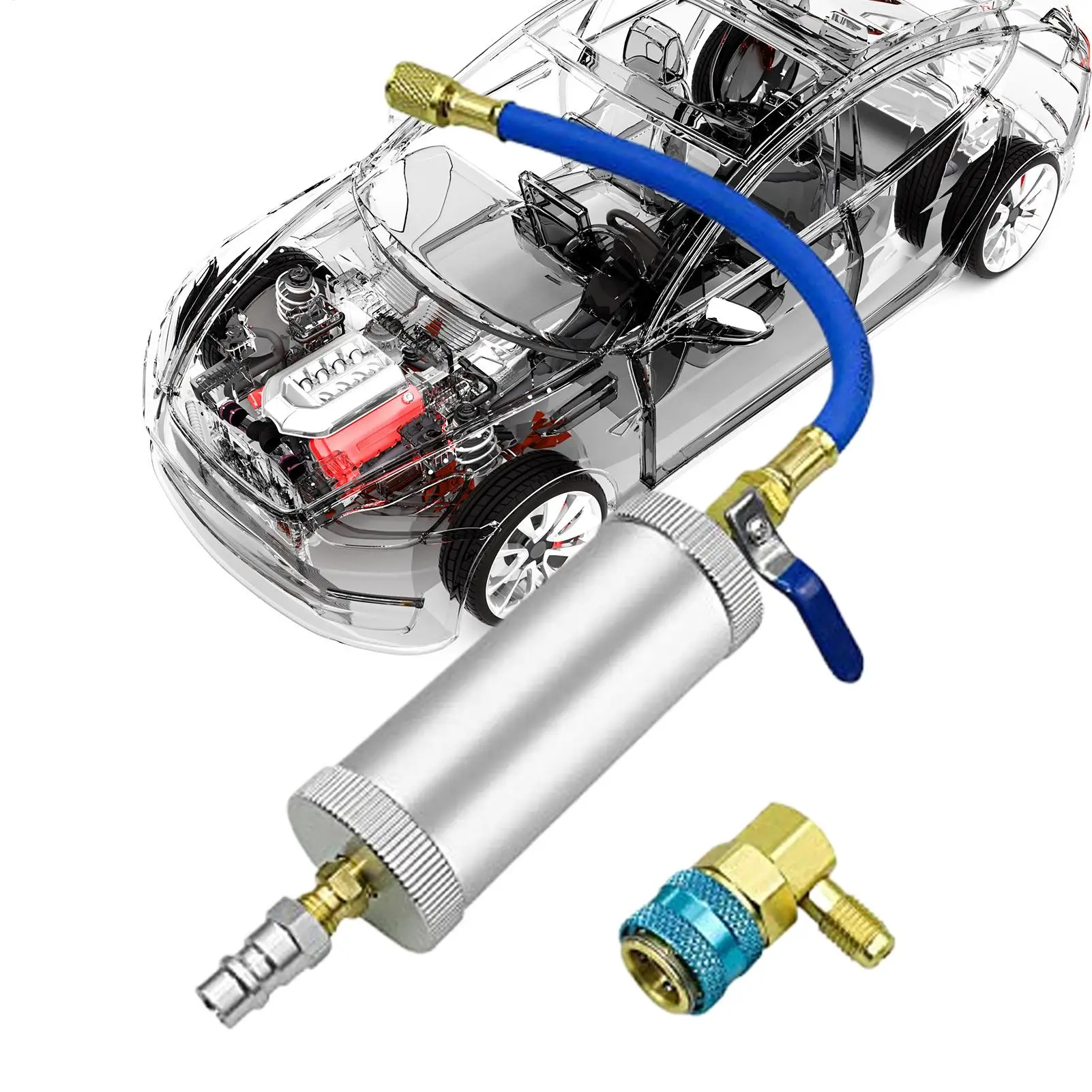 

Масляный инжектор переменного тока, трубка для наполнения охлаждающей жидкости, инжектор для обнаружения утечек для домашних пользователей, профессионалов, деловых пользователей, HVAC