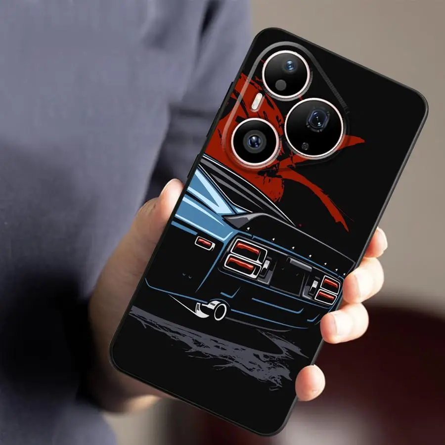 Case for Huawei P40 Lite P Smart 2019 P20 Lite 2018 P30 P20 Pro Pura 90 Pro Max 80 Ultra 70 Phone Cover JDM Spoort Car - view 4