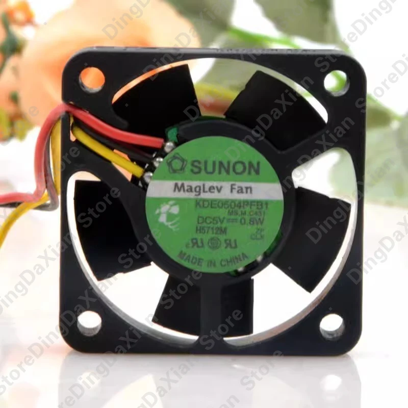 D+ 1PCS For SUNON KDE0504PFB1 DC5V 0.8W 4CM 3-Wire Inverter Cooling Fan 4010 40×40×10mm