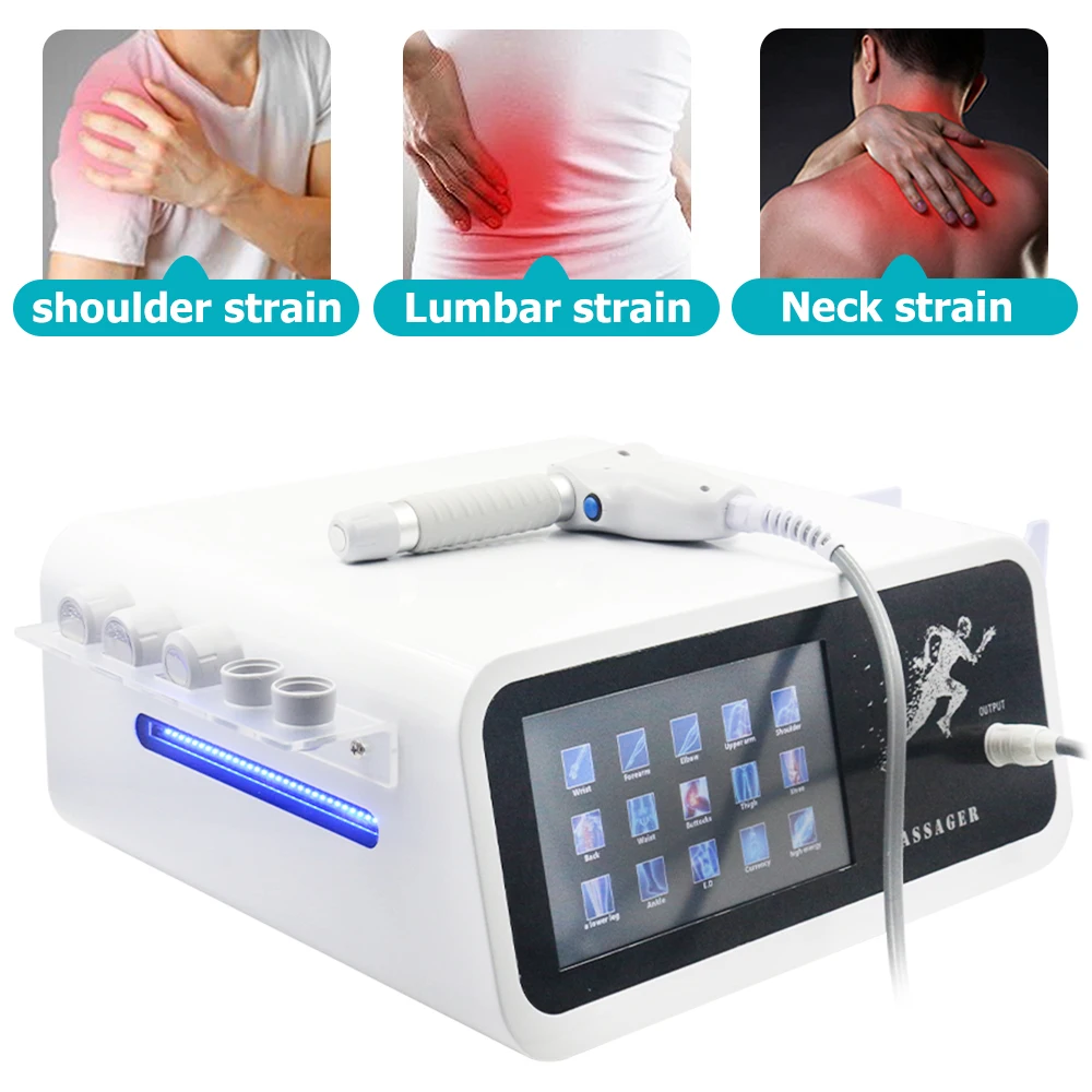 12 Bar Pneumatic Shock Wave Therapy Machine For Man ED Treatment And Sport Injury Professional Shockwave Machine Pain Relief