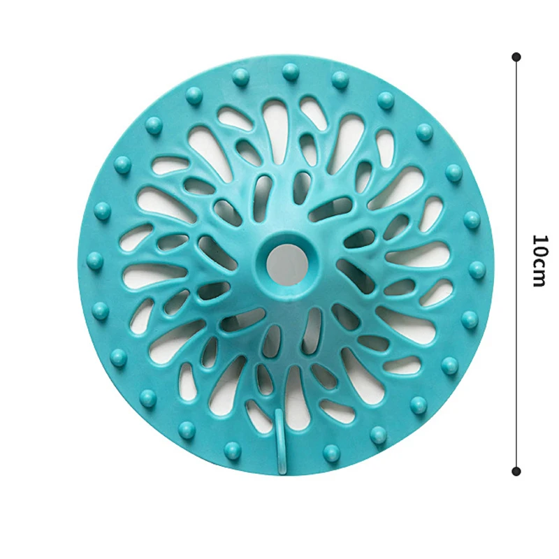 실리콘 주방 싱크대 샤워 필터 헤어 캐처 배수구 커버, 스토퍼 싱크대 채반 배수구 바닥 욕실 액세서리