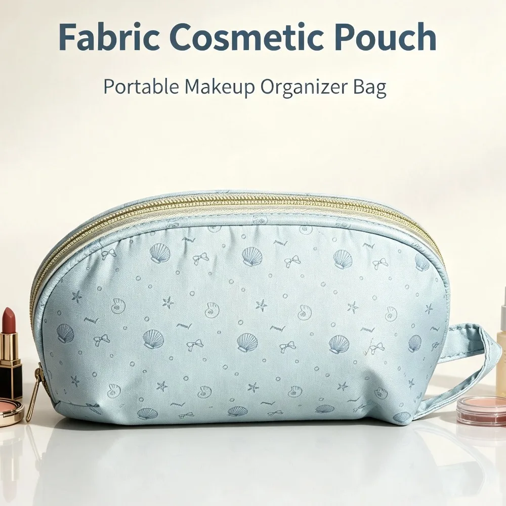 Shell Shape Pencil Case Large Capacity Makeyup Bag Multi-functional Storage Bag Travel Zipper Organizer Pouch For Stationery
