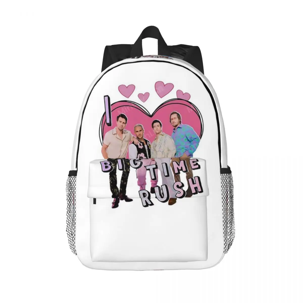 Love Big Time Rush BTR Band Music Backpack Daypack Large Capacity Boys Girls BookBag Shoulder Bags for Men Women School Bag