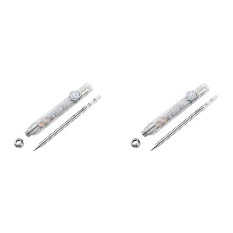 2x-sh72-はんだごて-65w-12-24v-220-400-℃-温度調節可能なsh72-bc2溶接ツール-t12ではない-透明ホワイト