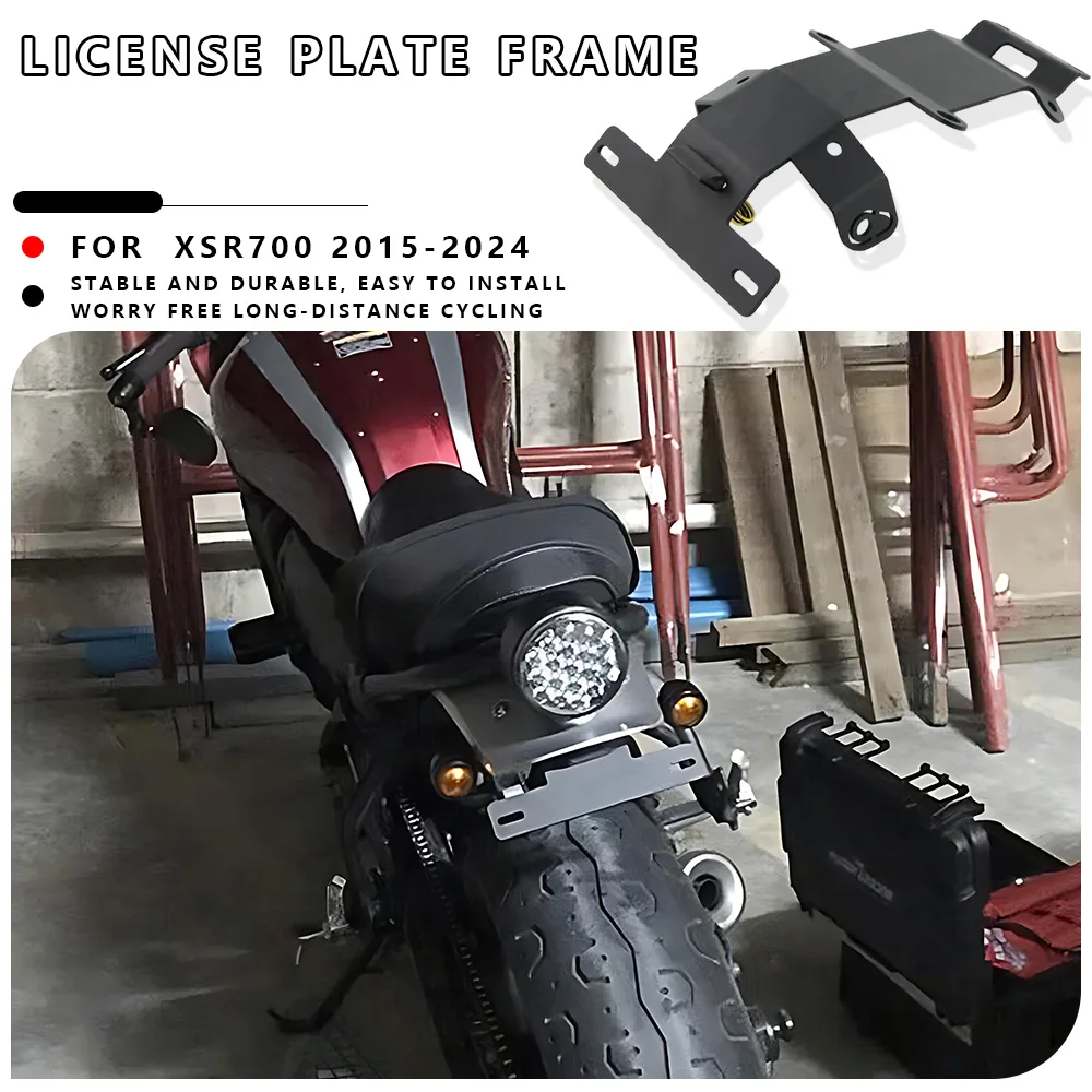 

MTKRACING For YAMAHA XSR700 2015-2024 License Plate Holder Rear Tail Frame Fender Eliminator Bracket