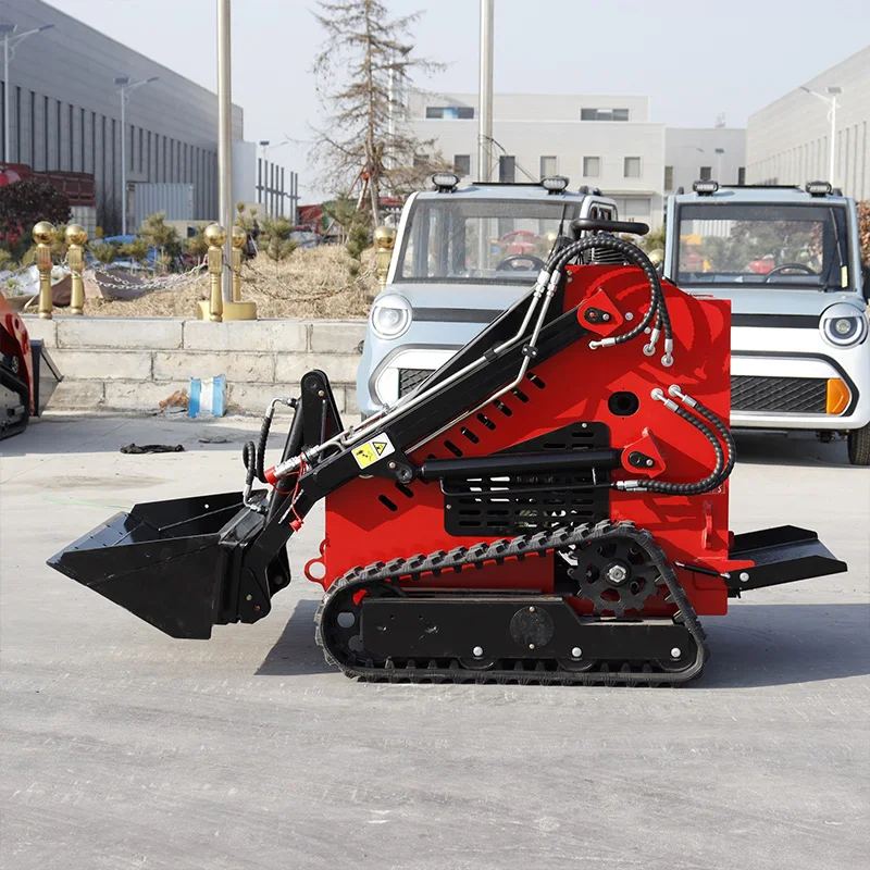 Mini Skid Steer Loader with Zero Turn Radius for Narrow Space Construction Garden Shovel In Stock Factory Direct Sale