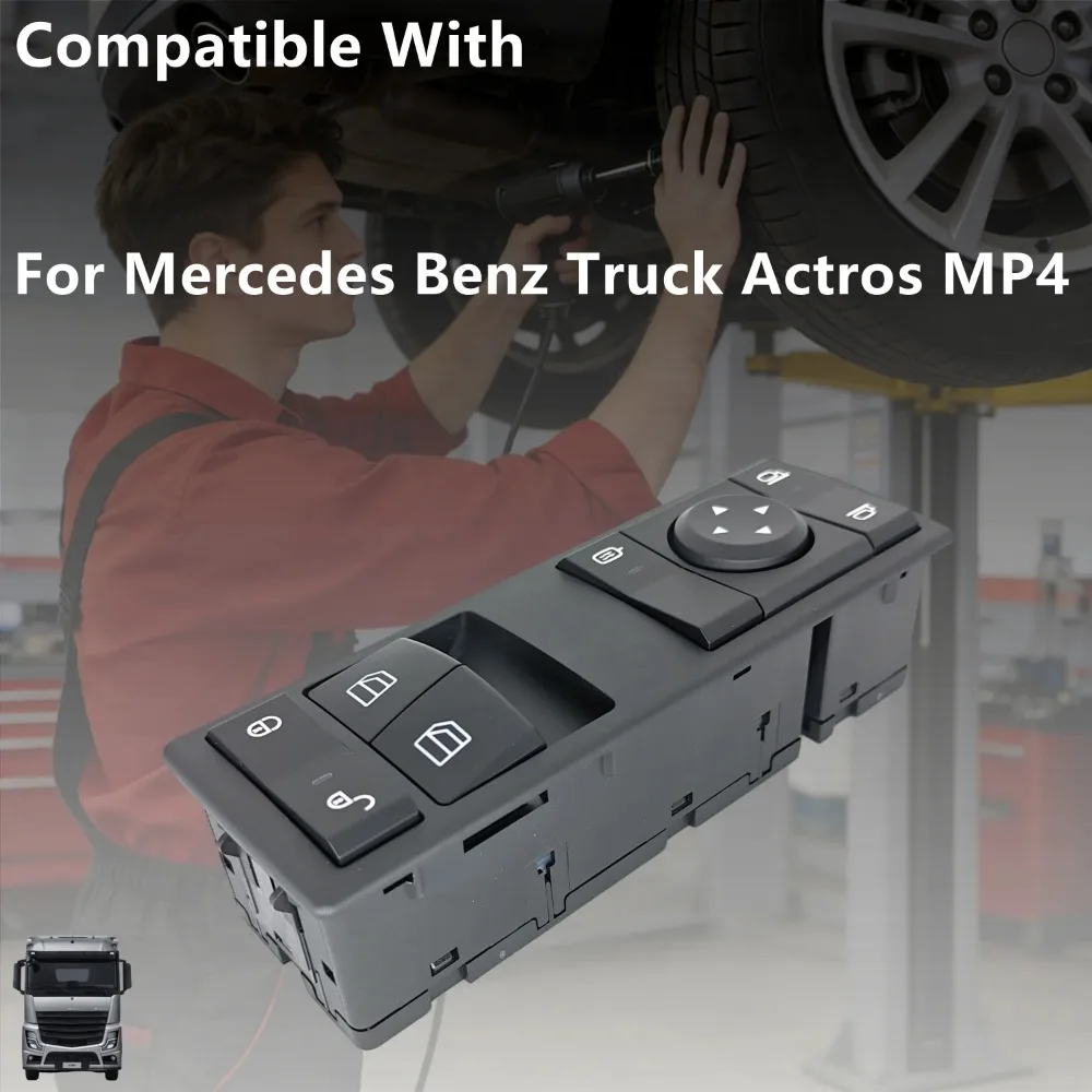 Interruptor Electrónico de Ventana Nuevo para Camión Mercedes Benz Actros MP4 2011-2020 A9605450813 A9605450913 A9605451213