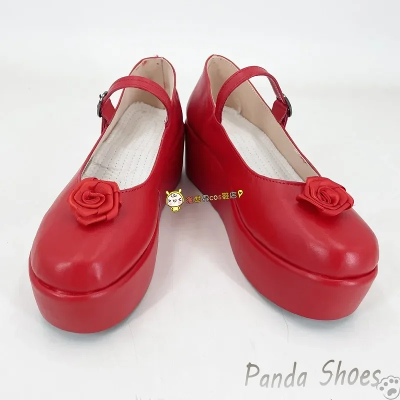 Game Touhou Project Flandre Scarlet Cosplay Shoes Anime Cos Comic Cosplay Costume Prop Shoes for Con Halloween Party
