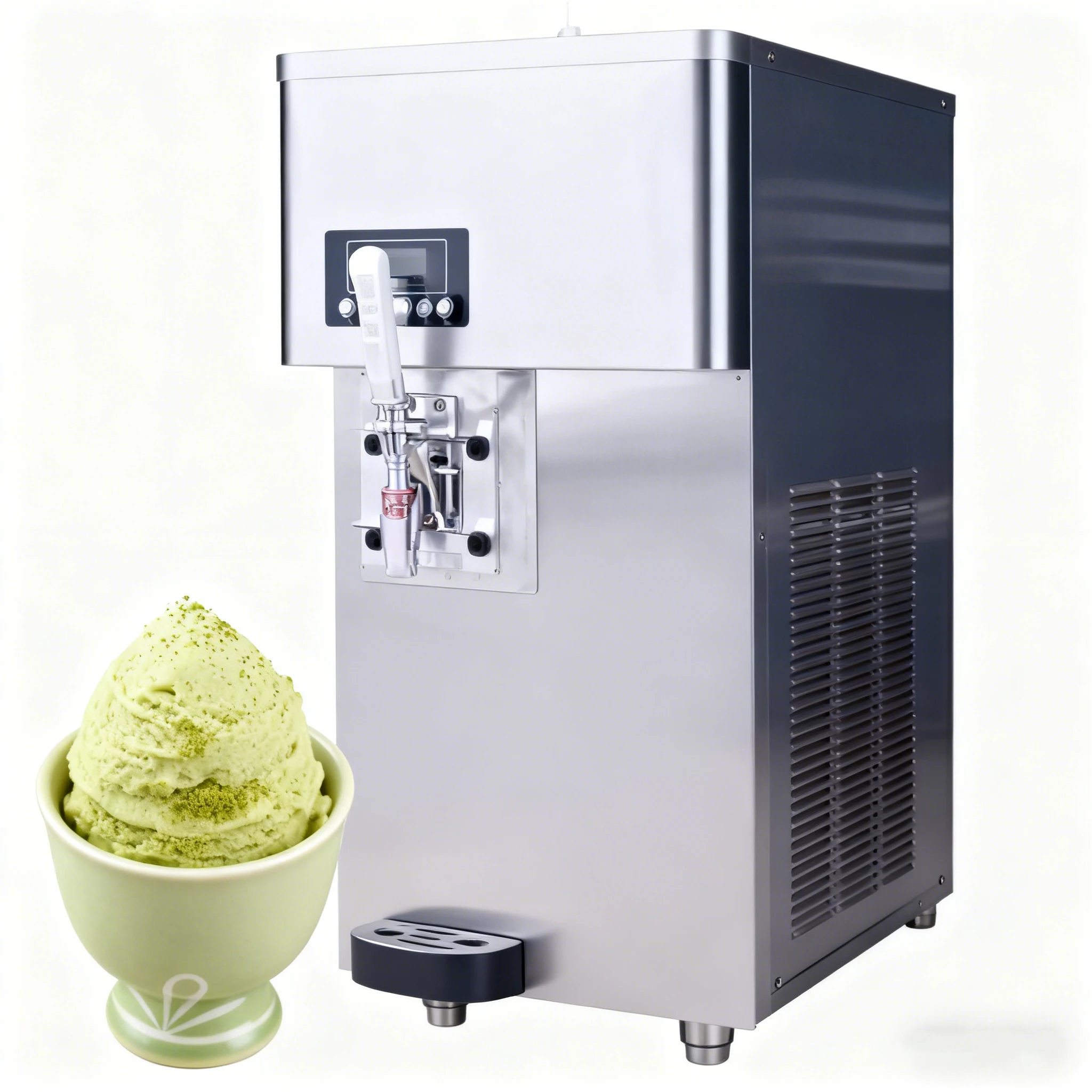 Commercial Ice Cream Machine Soft Ice Cream Soft Ice Cream Maker Continuous Dispensing 80kg For Restaurant Business New Design