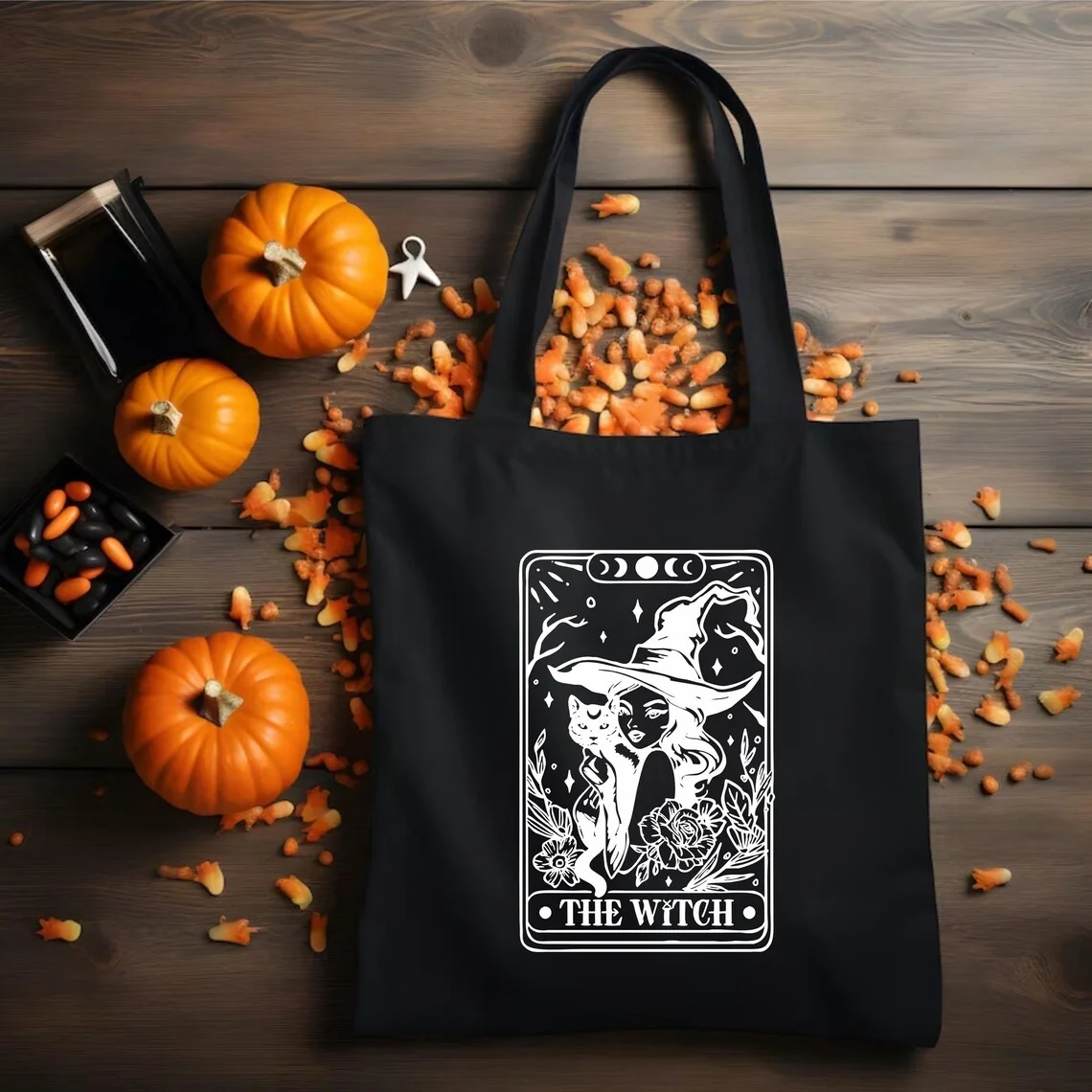 

Aesthetic Witchy Canvas Tote Bag for Women Funny Witchy Gifts for Women Girls Will Be Girls Canvas Shoulder Grocery Casual Bag