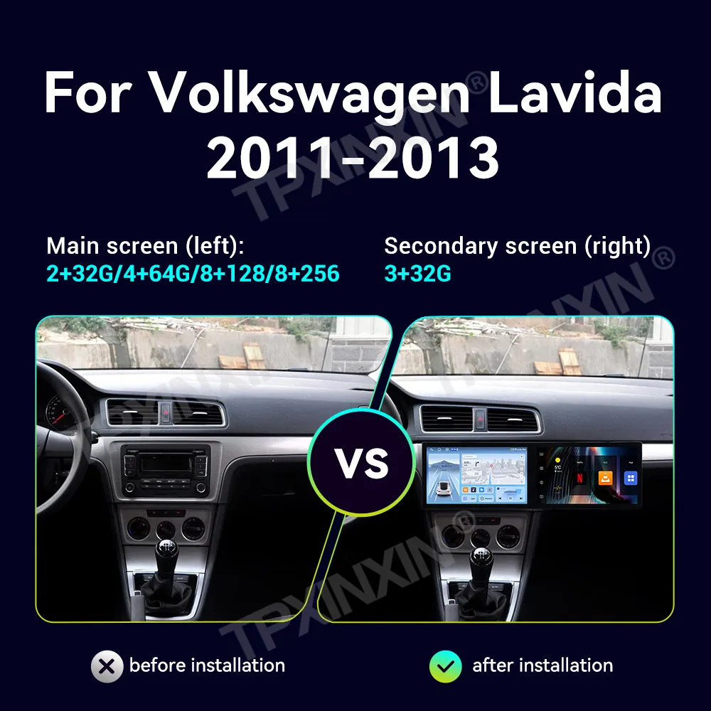 For Volkswagen Lavida 2011-2013 Android Car Radio Multimedia Video Wireless Carplay Autoradio Stereo GPS Navigation Head Unit