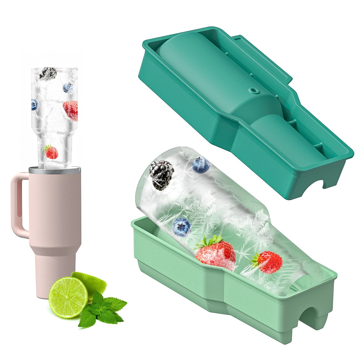 

Leeseph Silicone Ice Molds forCup , Cylinder-Shaped Ice Tray for Water Bottles, Stanley Cup Accessories, Best Gift