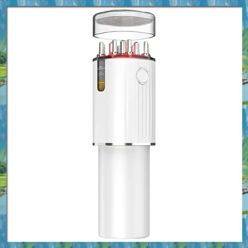 

The 3-In-1 Vibrating Hair Oil Applicator Scalp Massager Red Lights With 70Ml Storage Hair Treatment Growth Applicator