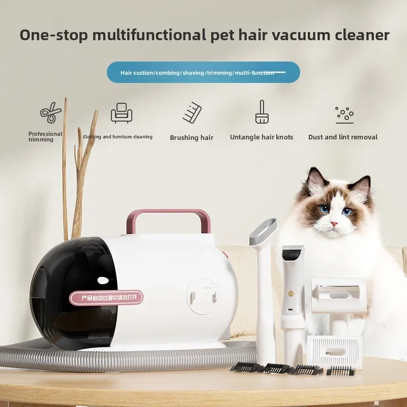 2026 Multifunctional Pet Grooming Vacuum Cleaner All In One Trimmer Comb Household Hair Removal Tool
