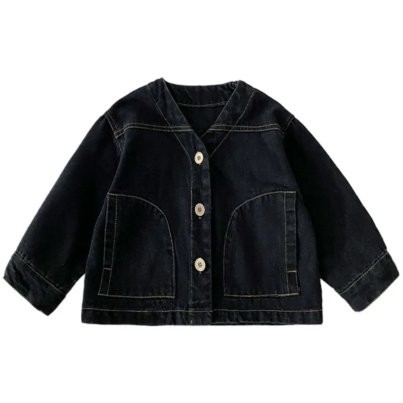 Children's Denim Jacket 2025 Spring And Autumn New Style Western-Style Boys' Spring Clothing, Children's Casual Jacket