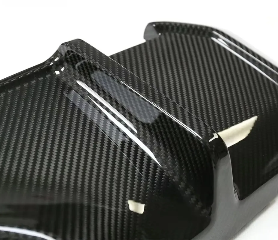 AISKA Dry Carbon Fiber Rear Diffuser Middle Output 2 PCS/SET Automotive Body Kit Car Rear Bumper Splitter for BMW M3 M4 G82 G80