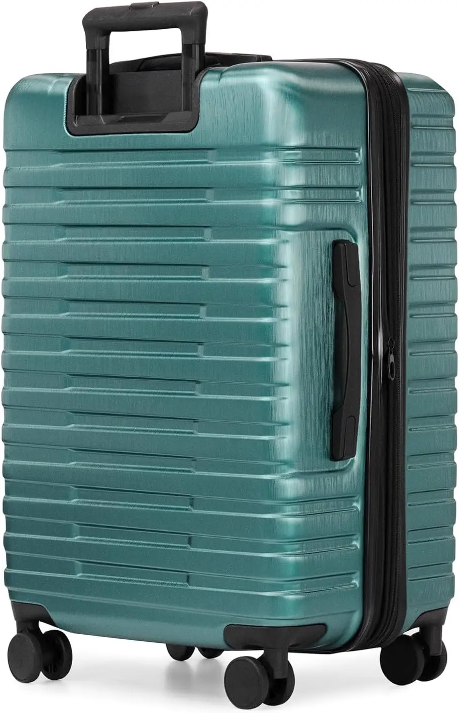 EUA viajante Boren-policarbonato Hardside robusto mala de viagem, bagagem com 8 rodas Spinner, alça de alumínio, Teal, 3 pcs