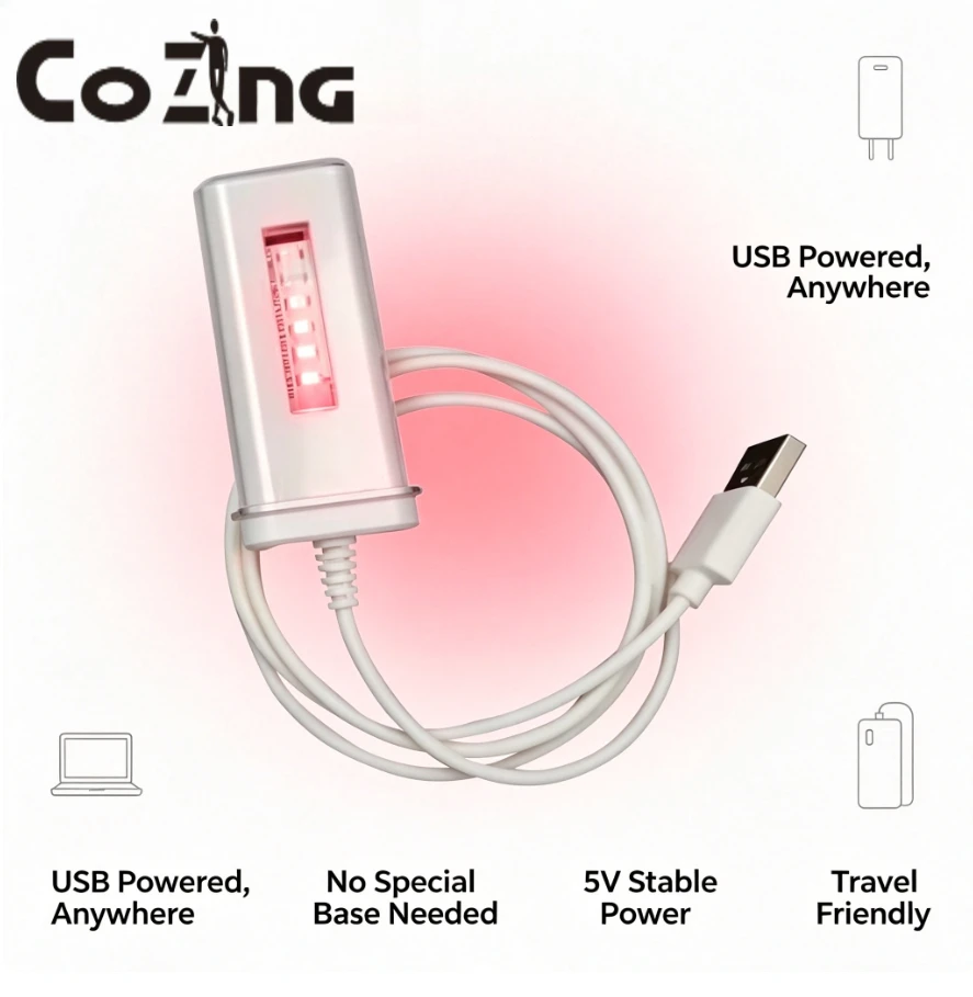 Snore Relief & Throat Inflammation Treatment – COZING USBO4 Portable Red Light Oral Laser Therapy Device