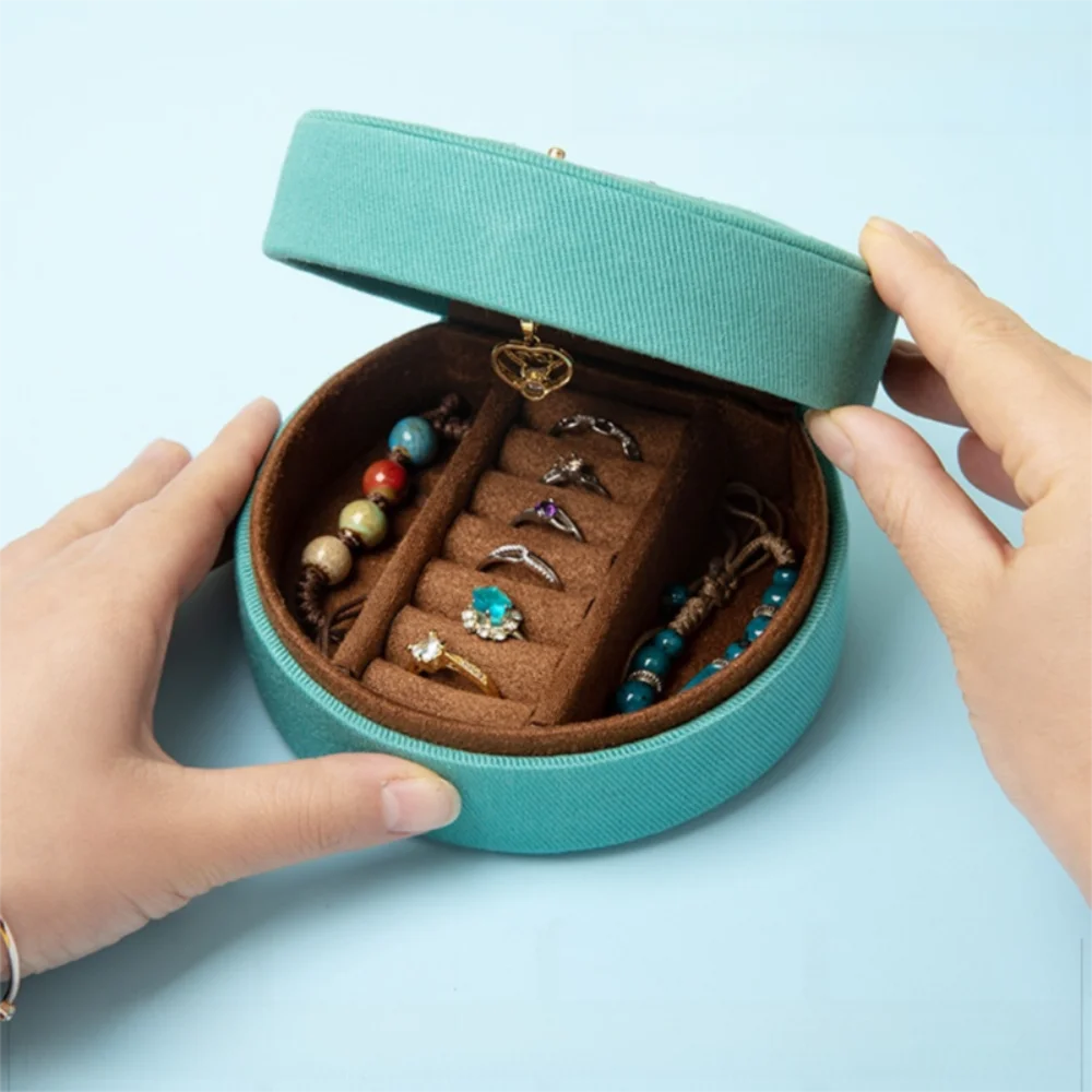 

Вышитая коробка для хранения ювелирных изделий, органайзер для демонстрации ювелирных изделий, дорожная портативная сумка, креативная пылезащитная подарочная упаковка, браслет