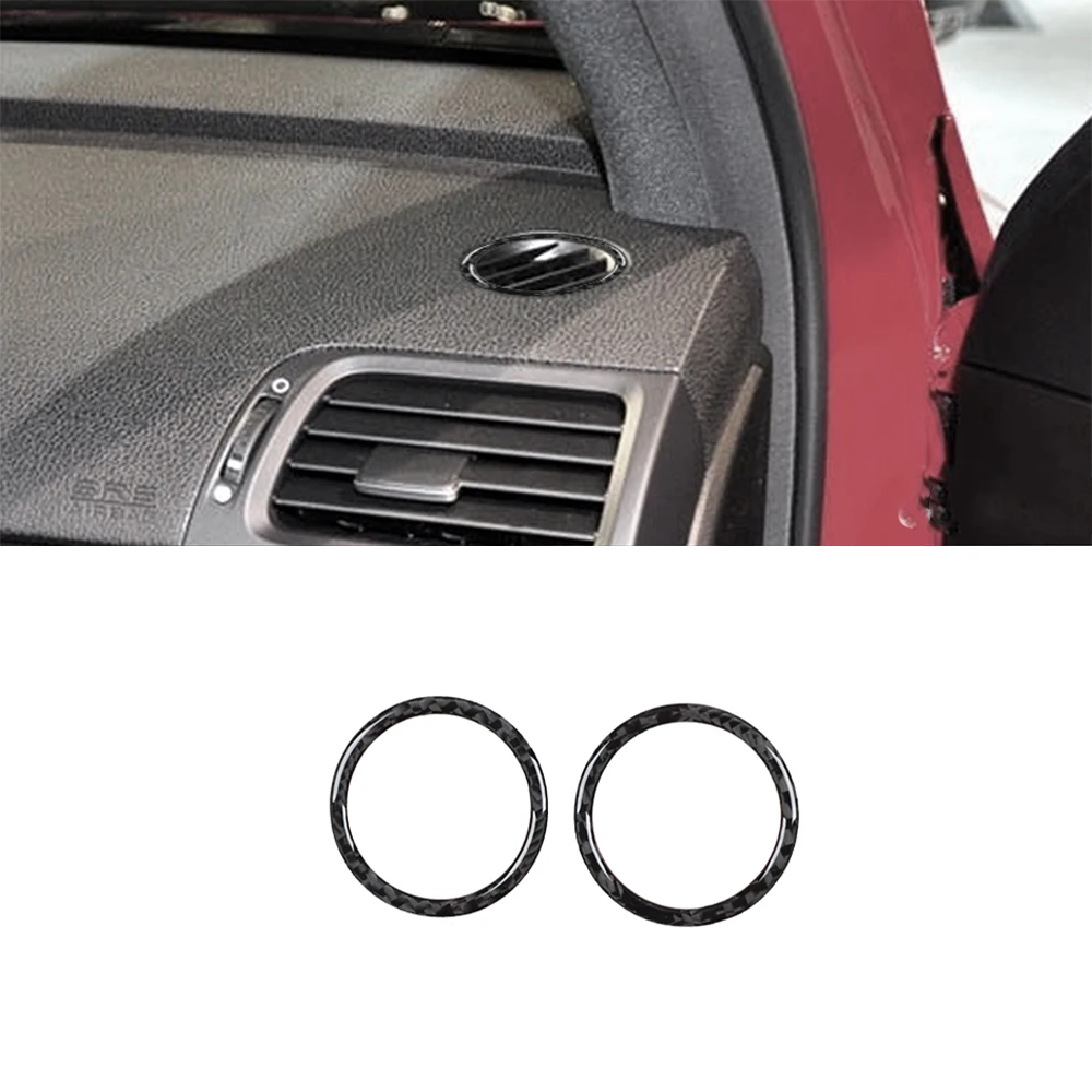 for Acura TSX 2009-2021 2022 2023 Dashboard Air Vent Outlet Decorate Cover Sticker Trim Car Interior Accessories Carbon Fiber